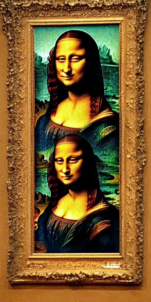 Image similar to mona lisa scream of munch