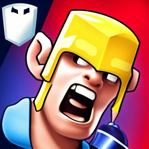 Prompt: pencil as clash of clans app icon