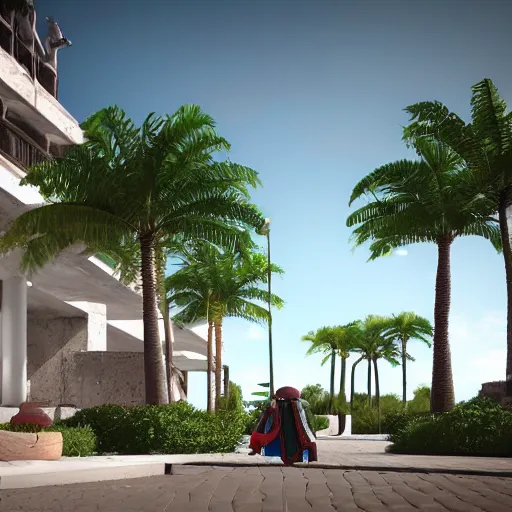 Image similar to mexico in the future, octane render, unreal engine,