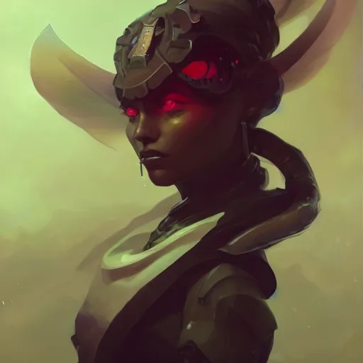 Prompt: a portrait of a beautiful dark villain, art by pete mohrbacher and guweiz and ilya kuvshinov, digital art, highly detailed, intricate, sci - fi, sharp focus, trending on artstation hq, deviantart, unreal engine 5, 4 k uhd image