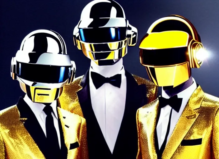 Image similar to daft punk's third member