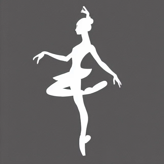 Prompt: ballerina vector logo, professional sports style, flat colour, SVG, professional, sharp edges