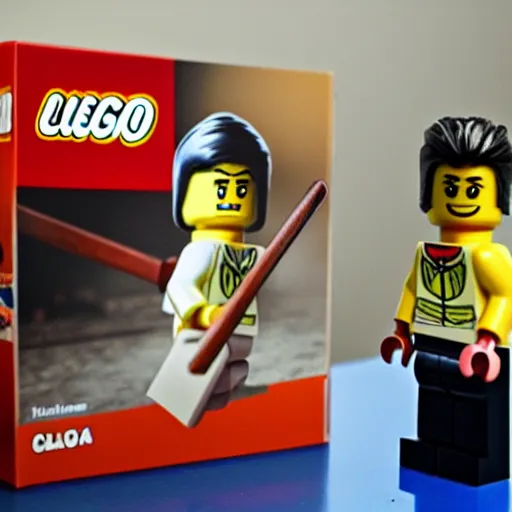 Image similar to Zelenskiy as a LEGO minifigure