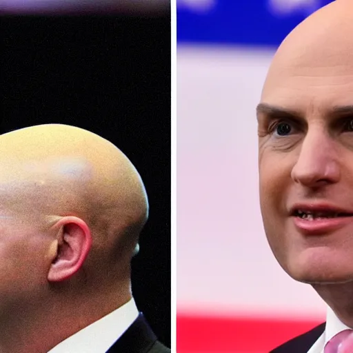 Image similar to bald trump
