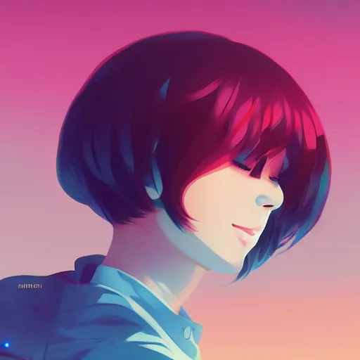 Image similar to euphoric art music album cover, makoto shinkai, ilya kuvshinov, lois van baarle, rossdraws | afrofuturism