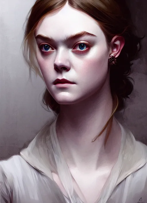 symmetry!! portrait of elle fanning in dishonored, | Stable Diffusion ...