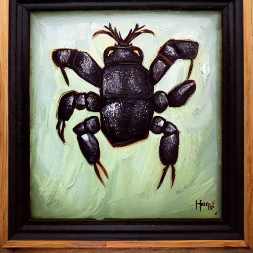 Prompt: hashcrab painting