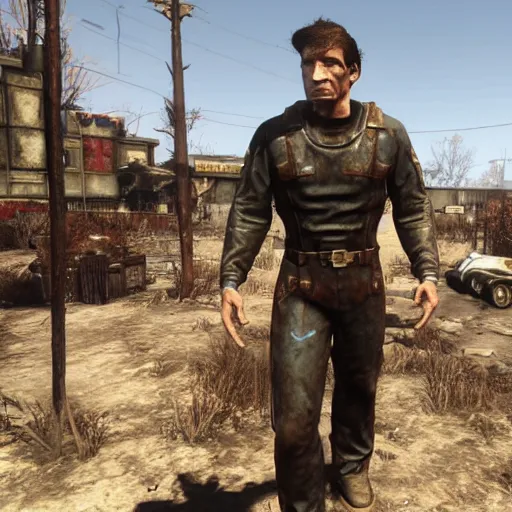 Prompt: todd howard in fallout 4