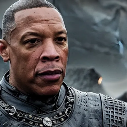 Image similar to still of dr dre in game of thrones