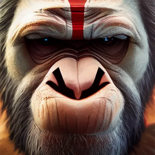 Image similar to face icon stylized minimalist planet of the apes, loftis, cory behance hd by jesper ejsing, by rhads, makoto shinkai and lois van baarle, ilya kuvshinov, rossdraws global illumination