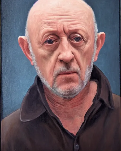 Image similar to jonathan banks as mike ehrmantraut, cinematic lighting, renaissance portrait, oil painting