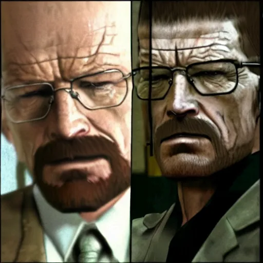 Prompt: walter white in metal gear solid revengeance