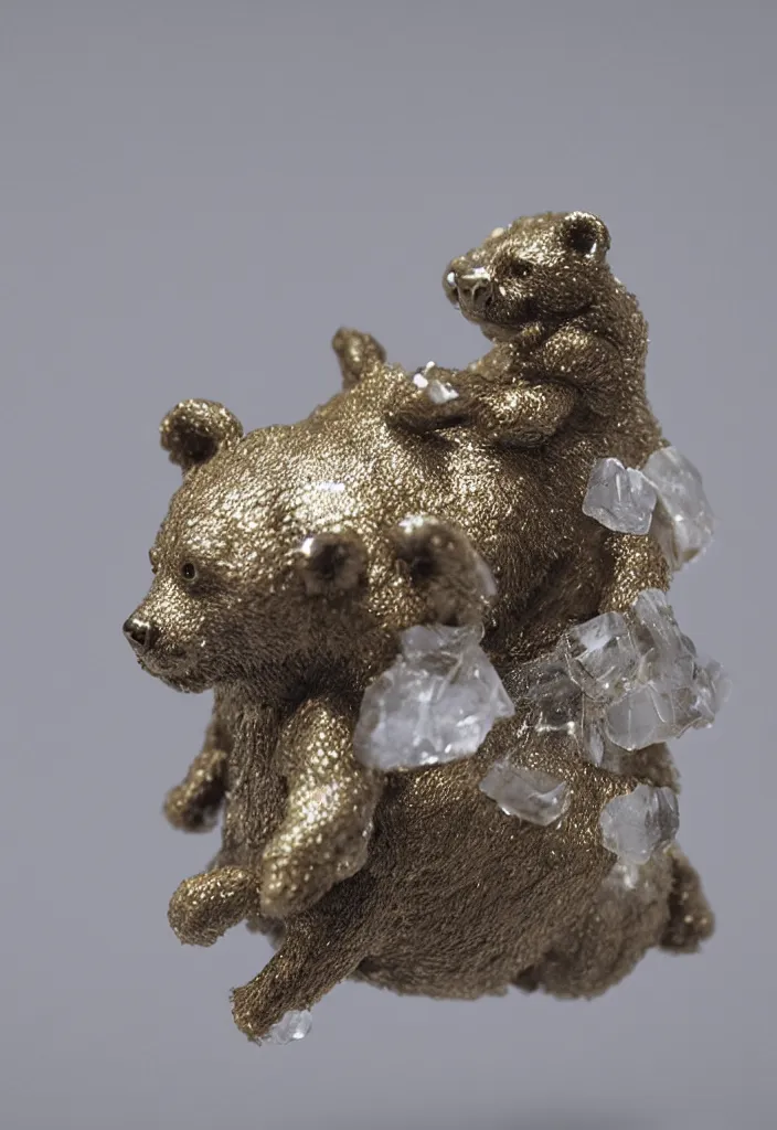 Prompt: a small crystal bear keychain by greg rutkowski, sung choi, mitchell mohrhauser, maciej kuciara, johnson ting, maxim verehin, peter konig, 8 k photorealistic, cinematic lighting, hd, high details, dramatic, atmosphereric, trending on artstation