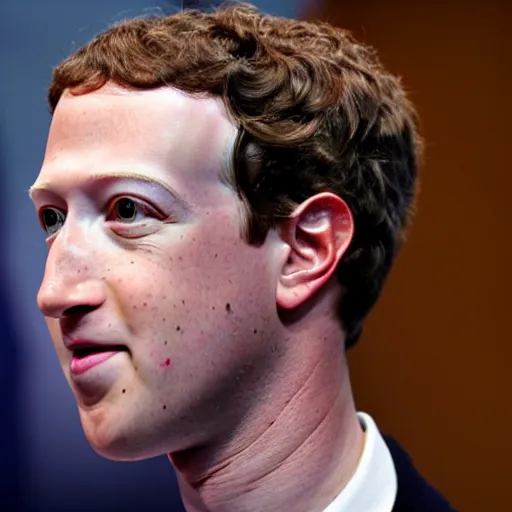Image similar to mark zuckerberg as a human