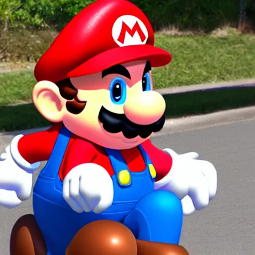 Prompt: mario with down syndrome