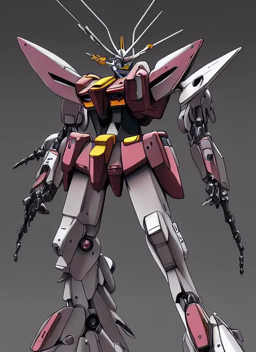Image similar to Gundam by Yoshitaka Amano, by HR Giger, biomechanical, 4k, hyper detailed, anime, deviantart, artstation