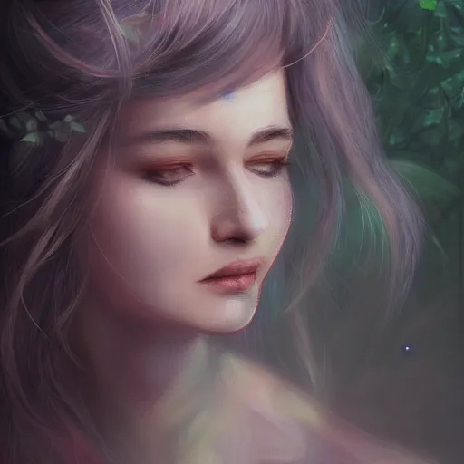 Image similar to beautiful and detailed portrait of a sylph. trending on artstation.