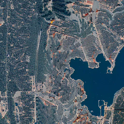 big bear lake California, satellite image | Stable Diffusion | OpenArt