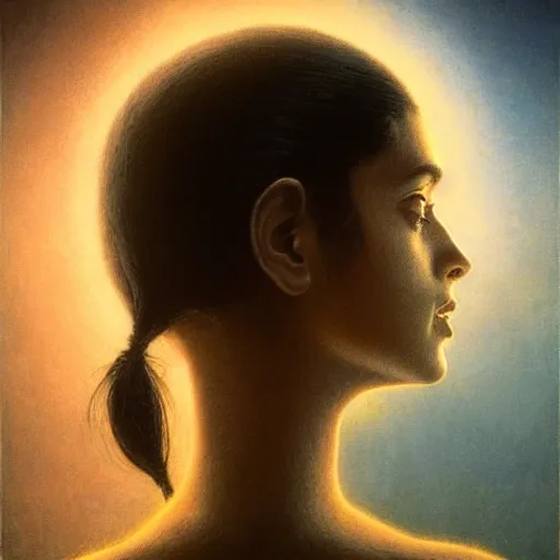 Image similar to perfectly - centered movie promotional poster - photograph of a young indian guy and a beautiful girl side profile faces symmetrical ; real life portrait by beksinski and jean delville, romantic theme, two lovers sharing one heart, unreal engine 5, photorealism, hd quality, 8 k resolution, cinema 4 d, hdr dramatic lighting ; symmetrical, cinematic, high coherence