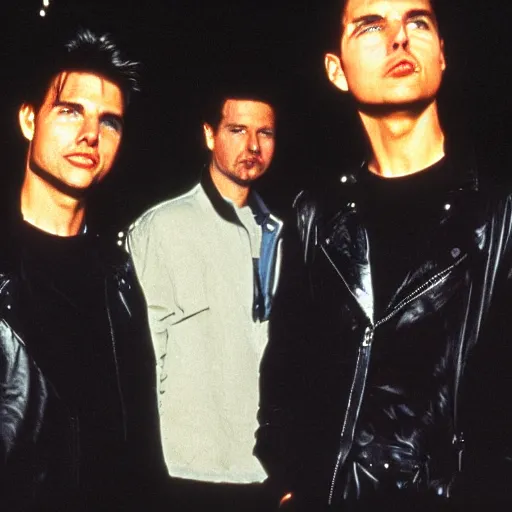 Prompt: tom cruise in depeche mode in 1 9 8 9