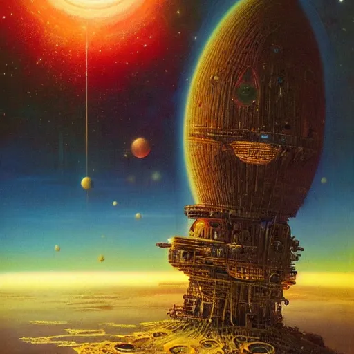 Image similar to Liminal space in outer space by Bruce Pennington