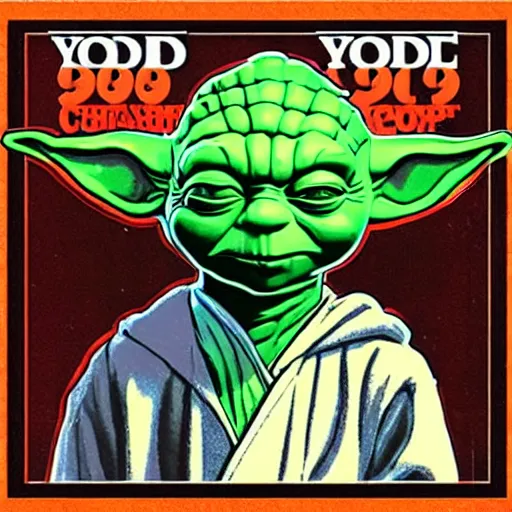 Image similar to yoda on 1 9 9 0 s rap album