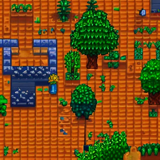 Image similar to isometric game 3d terrain stardew valley