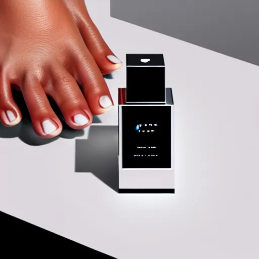 Prompt: jonathan ive dieter rams feet 🦶 perfume packaging