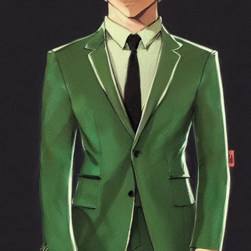 Prompt: a half human half otter creature wearing a green tuxedo suitCharacter design by charlie bowater, ross tran, artgerm, and makoto shinkai, detailed, inked, western comic book art, 2021 award winning painting,digital art,ultra realistic,ultra detailed,art by greg rutkowski,hyperdetailed,photorealistic