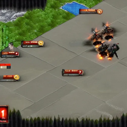 Prompt: big war 2, gameplay screenshot