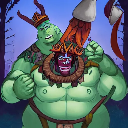 Image similar to ogre magi