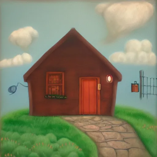 Image similar to cottage inspired by shaun tan