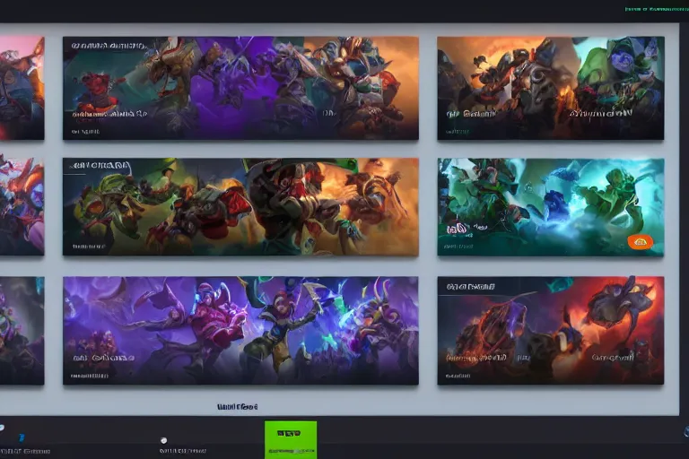 Image similar to plug on twitch channel on dota full ui ux design, trending on behance