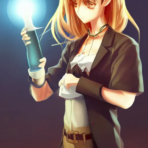 Portrait of The Bartender of Light, Anime Fantasy | Stable Diffusion |  OpenArt