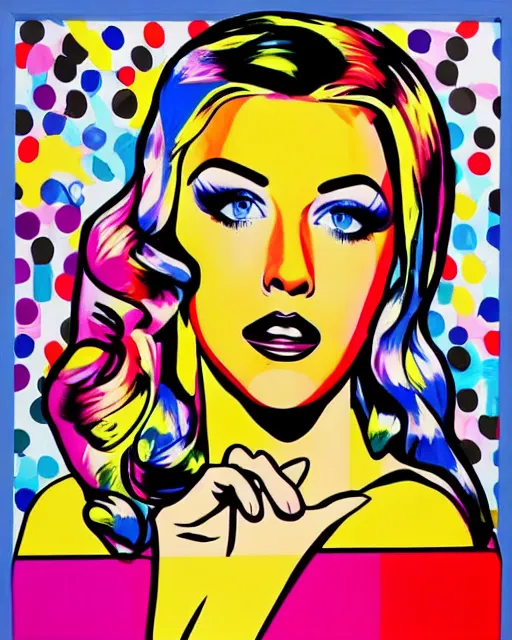 Image similar to masterpiece of pop art