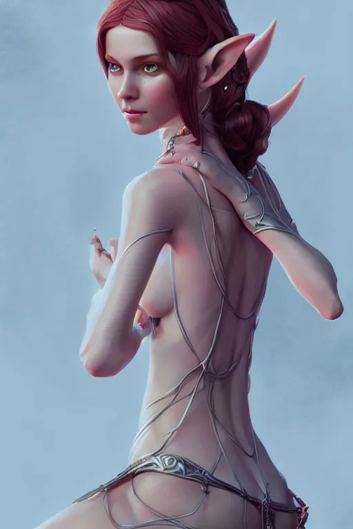 Image similar to beautiful elven princess, accurate anatomy, only two hands, highly detailed, digital painting, artstation, concept art, smooth, sharp focus, illustration, Unreal Engine 5, 8K, art by ilya kuvshinov