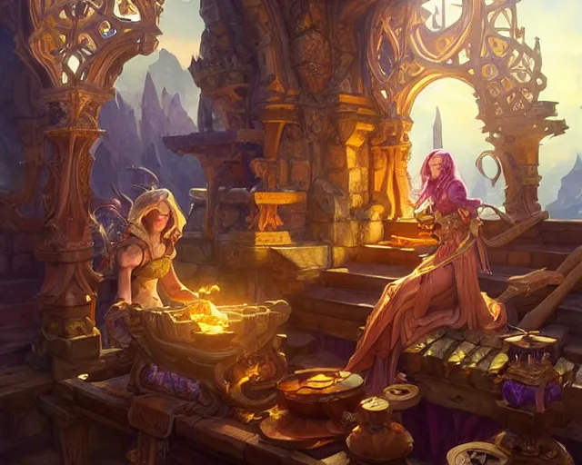 Image similar to open treasure chest with the greatest riches on earth, deep focus, d & d, fantasy, intricate, elegant, highly detailed, digital painting, artstation, concept art, matte, sharp focus, illustration, hearthstone, art by artgerm and greg rutkowski and alphonse mucha