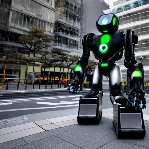 Prompt: unreal engine robot in tokyo