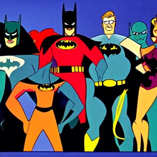 Prompt: screengrab from Batman: the animated series