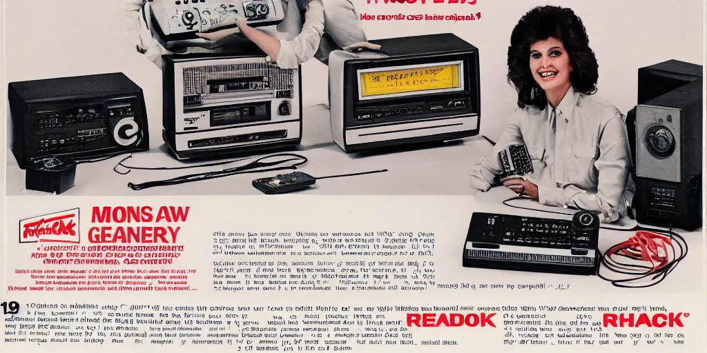 Prompt: 1 9 8 0 s radio shack advertisement for the new lzx chromagnon video pattern generator