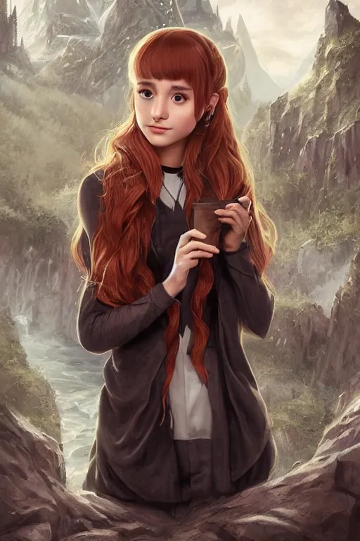 beautiful cottagecore Ariana Grande as Harry Potter