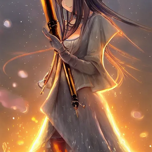 Image similar to “ anime, full body, cute, female, a slender pretty girl wielding a huge hammer, highly intricate detailed, light and shadow effects, intricate, highly detailed, digital painting, art station, concept art, smooth, sharp focus, illustration, advanced digital anime art, the most beautiful thing in the real world, so detailed that the ai drew it ”