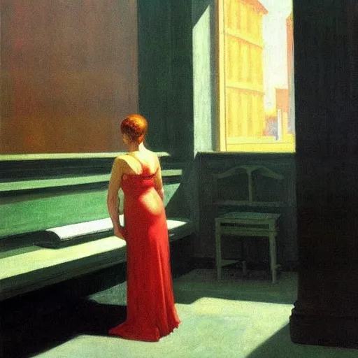 Image similar to Roman Empire by Edward hopper