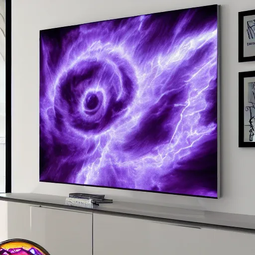 Image similar to Purple Tornado wreaking havoc in houses UHD 4K by michaelangelo captured on Niko D500