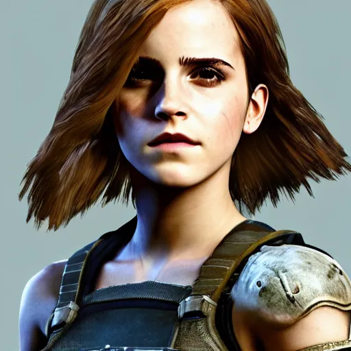 Image similar to emma watson in gears of war destiny 2 call of duty witcher 3 warframe pokemon mario spongebob fortnite ice cream smash bros highly detailed, extremely high quality, hd, 4 k, professional photographer, 4 0 mp, lifelike, top - rated, award winning, realistic, detailed lighting, detailed shadows, sharp, no blur, edited, corrected, trending