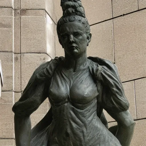 Image similar to a statue of anger