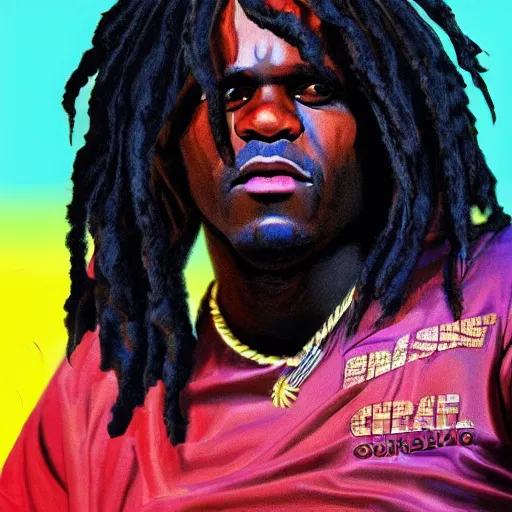 Image similar to chief keef as god digital art 4 k detailed super realistic