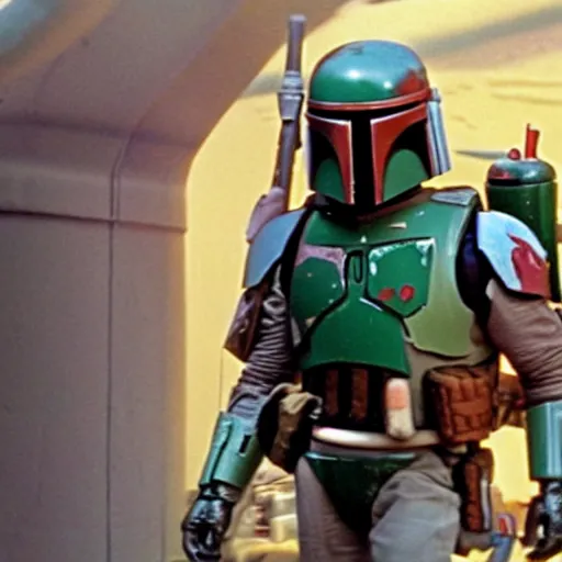 Image similar to boba fett in toy story ( 1 9 9 6 )