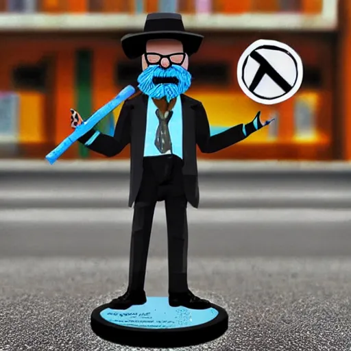 Image similar to nils bohr cosplay werner heisenberg, stop motion vinyl action figure, plastic, toy, butcher billy style