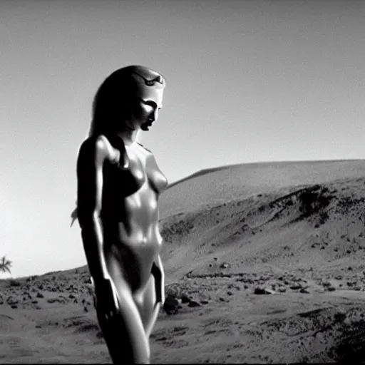 Image similar to movie still of angel cyborg, cinematic composition, cinematic light, criterion collection, by david lynch